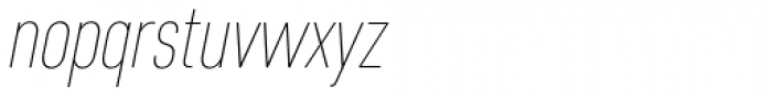 Core Sans D 17 Cn Thin Italic Font LOWERCASE
