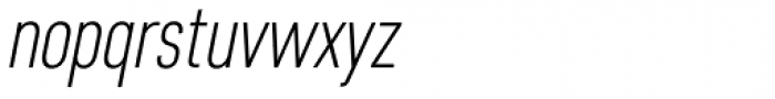 Core Sans D 27 Cn Light Italic Font LOWERCASE