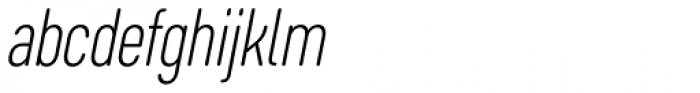 Core Sans DS 27 Cn Light Italic Font LOWERCASE