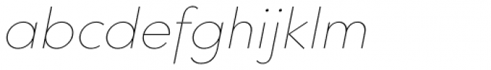Core Sans GS 15 Thin Italic Font LOWERCASE