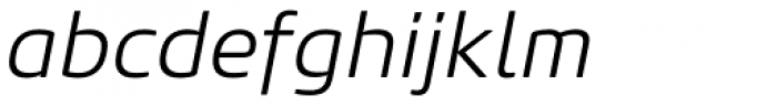 Core Sans M 35 Light Italic Font LOWERCASE