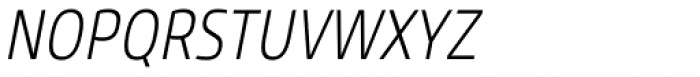 Core Sans M SC 27 Cn ExtraLight Italic Font LOWERCASE