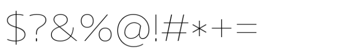 Core Sans N 13 Ex Thin Font OTHER CHARS