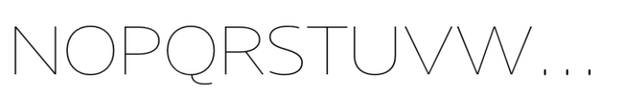 Core Sans N 13 Ex Thin Font UPPERCASE
