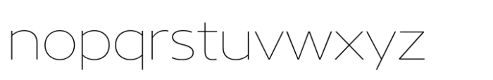Core Sans N 13 Ex Thin Font LOWERCASE