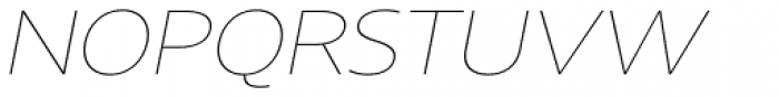 Core Sans N 13 Exp Thin Italic Font UPPERCASE