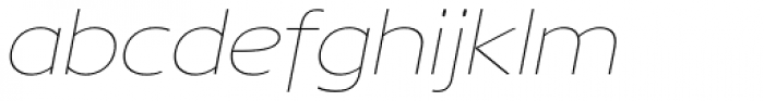 Core Sans N 13 Exp Thin Italic Font LOWERCASE