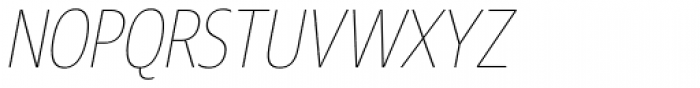 Core Sans N 17 Cn Thin Italic Font UPPERCASE