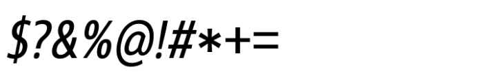 Core Sans N SC 47 Cn Regular Italic Font OTHER CHARS