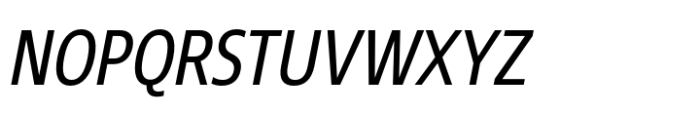 Core Sans N SC 47 Cn Regular Italic Font UPPERCASE
