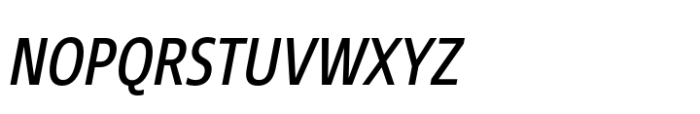 Core Sans N SC 47 Cn Regular Italic Font LOWERCASE