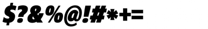 Core Sans N SC 97 Cn Black Italic Font OTHER CHARS