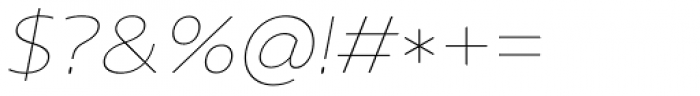 Core Sans NR 13 Ext Thin Italic Font OTHER CHARS