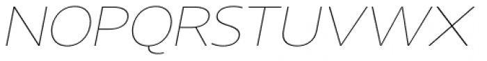 Core Sans NR 13 Ext Thin Italic Font UPPERCASE