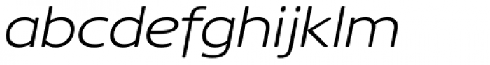Core Sans NR 33 Ext Light Italic Font LOWERCASE