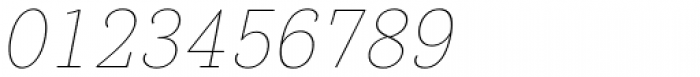 Core Serif N 15 Thin Italic Font OTHER CHARS