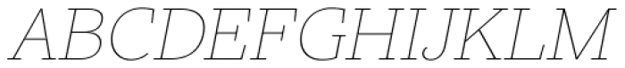 Core Serif N 15 Thin Italic Font UPPERCASE
