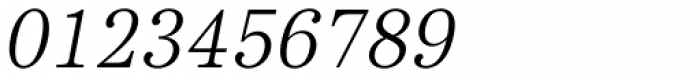 Core Serif N 25 Light Italic Font OTHER CHARS