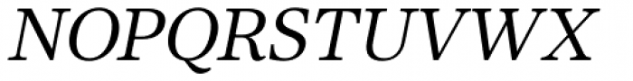 Core Serif N 35 Regular Italic Font UPPERCASE