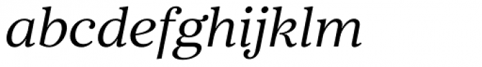 Core Serif N 35 Regular Italic Font LOWERCASE