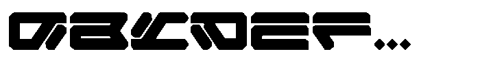 Core Tech Font UPPERCASE