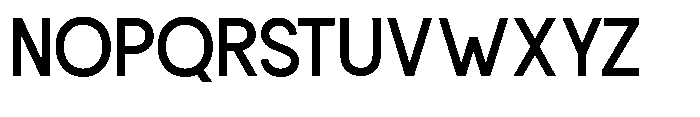 Coreto Font UPPERCASE