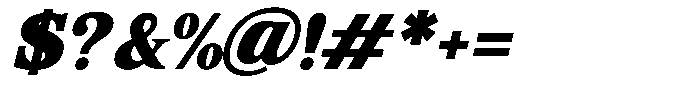 Corfella Phantom Corfella Italic Black Font OTHER CHARS