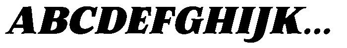 Corfella Phantom Corfella Italic Black Font UPPERCASE