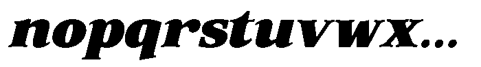 Corfella Phantom Corfella Italic Black Font LOWERCASE