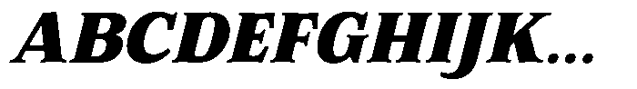 Corfella Phantom Corfella Italic Extra Bold Font UPPERCASE