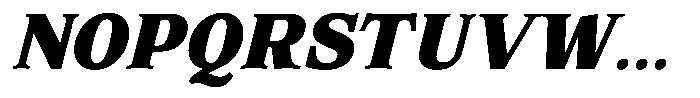Corfella Phantom Corfella Italic Extra Bold Font UPPERCASE