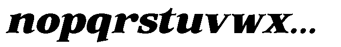 Corfella Phantom Corfella Italic Extra Bold Font LOWERCASE