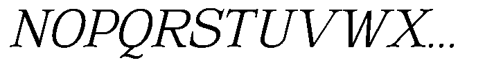 Corfella Phantom Corfella Italic Extra Light Font UPPERCASE
