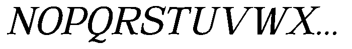 Corfella Phantom Corfella Italic Light Font UPPERCASE