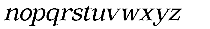 Corfella Phantom Corfella Italic Light Font LOWERCASE