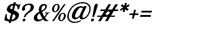Corfella Phantom Corfella Italic Medium Font OTHER CHARS