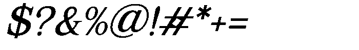 Corfella Phantom Corfella Italic Regular Font OTHER CHARS
