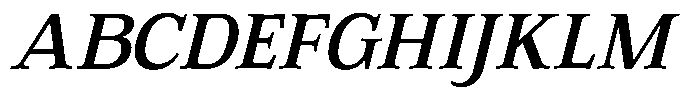 Corfella Phantom Corfella Italic Regular Font UPPERCASE