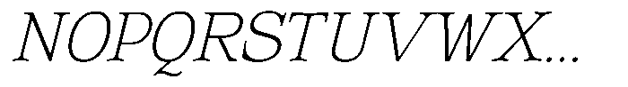 Corfella Phantom Corfella Italic Thin Font UPPERCASE
