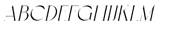 Corigo Italic Font UPPERCASE