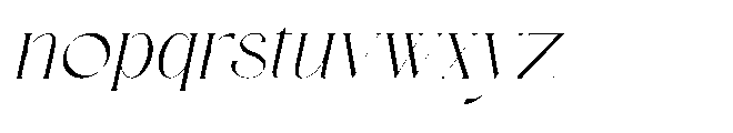 Corigo Italic Font LOWERCASE