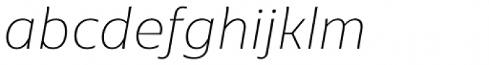 Cormac Extra Thin Italic Font LOWERCASE