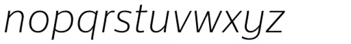 Cormac Thin Italic Font LOWERCASE