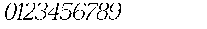 Cornella Italic Font OTHER CHARS