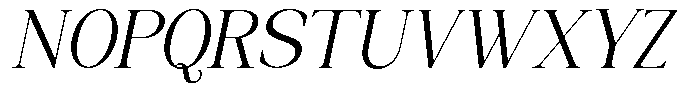 Cornella Italic Font UPPERCASE