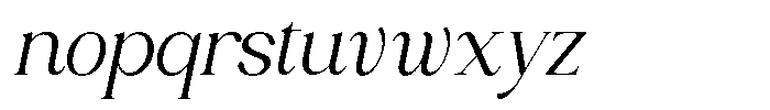 Cornella Italic Font LOWERCASE