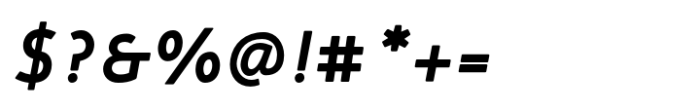 Corner Pro B Demi Italic Font OTHER CHARS