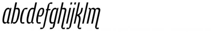 Cornerstone Flair Light Italic Font LOWERCASE
