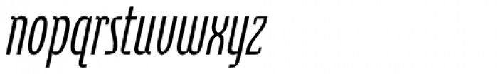 Cornerstone Light Italic Font LOWERCASE