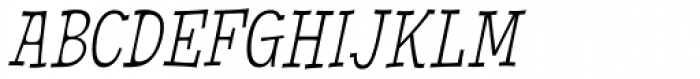Cornpile Light Italic Font UPPERCASE